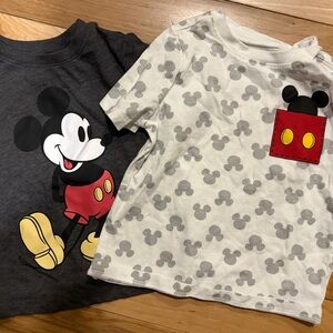 Disney Mickey Mouse Kids T-Shirt Set - Black and White